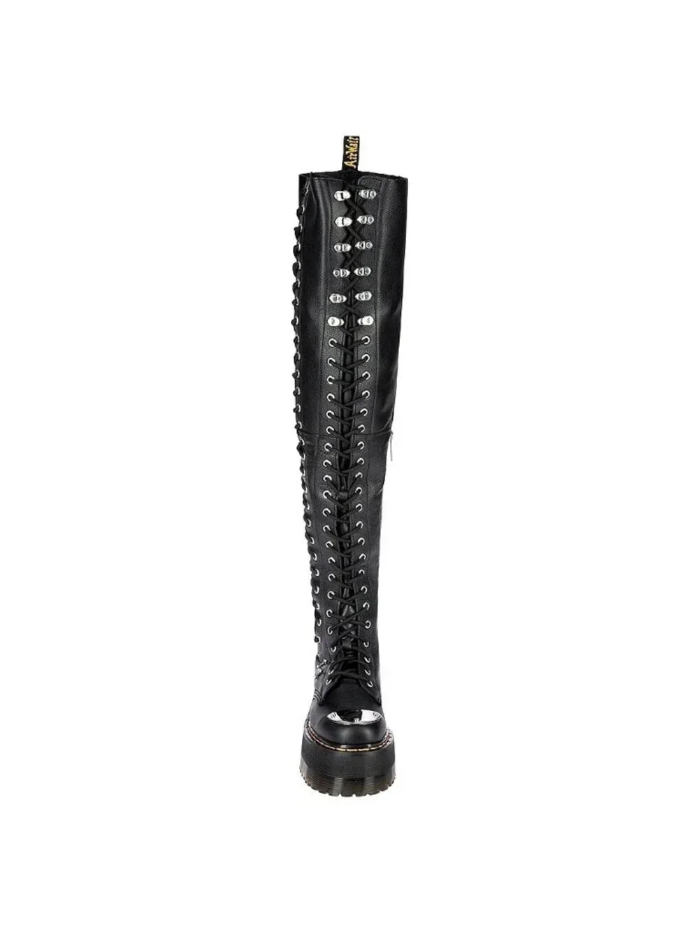 Dr. Martens 28-Eye XTRM Max Virginia Leather Size 6 Thigh High Platform Boots